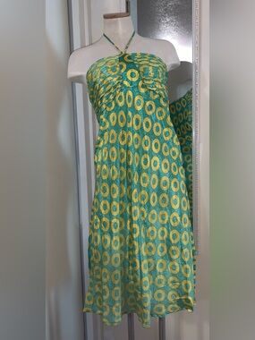 Bias cut silk dress
